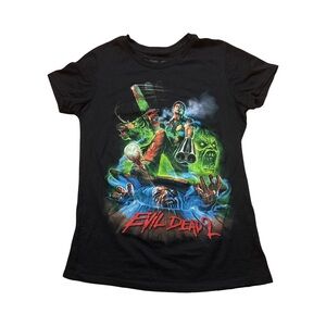 Cavity Colors | Evil Dead 2 Women’s Black T-Shirt | Size Medium Halloween Horror